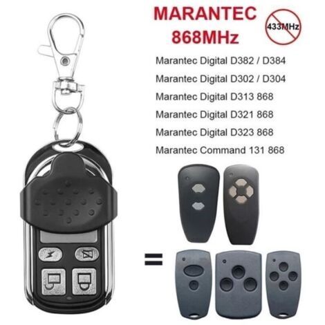 Télécommande Marantec Digital 868 MHz 433mhz pour porte de garage émetteur commande de garage