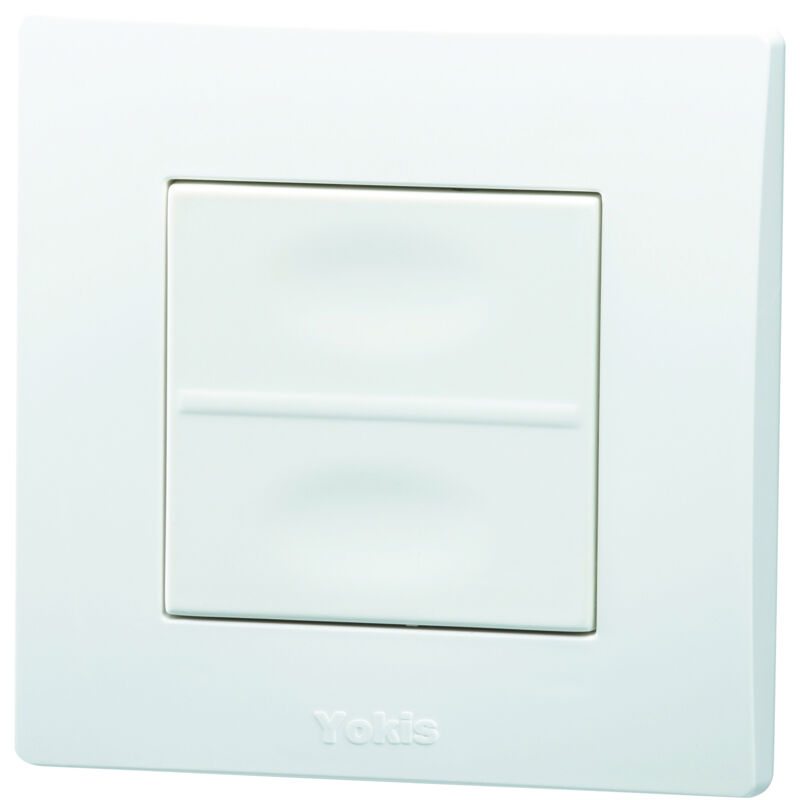 Télécommande murale 2 touches gamme radio 'power' Yokis réf.tlm2t45p