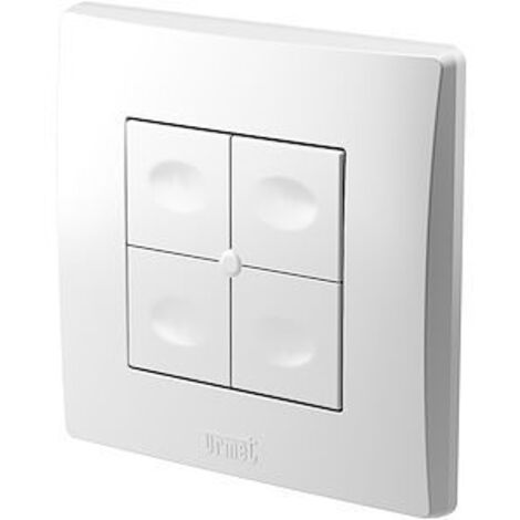 Télécommande murale extra plate 4 touches Radio Zigbee