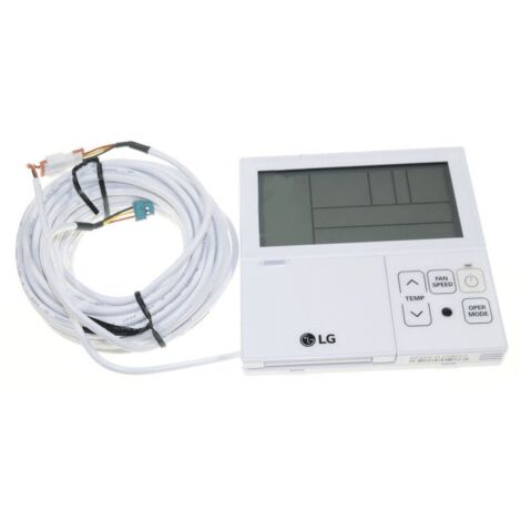 Télécommande murale filaire pour climatiseur mobile – Longueur 15cm – Largeur 5cm – Compatible modèles LG – AKB73355722