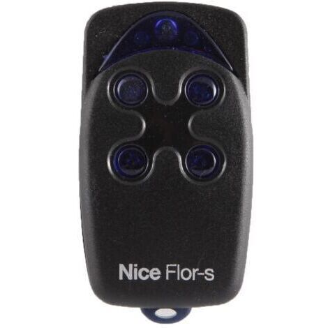 Télécommande murale Nice – 4 canaux 433,92 MHz – Alimentation 12 V – Programmation auto-apprenante – Pour portails et garages – FLO4R-S