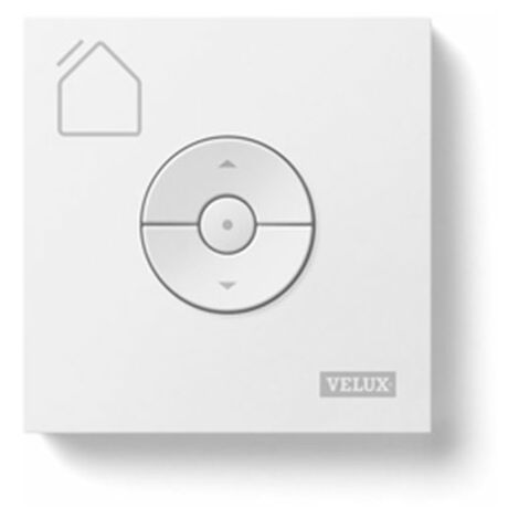 Télécommande murale radio IO sans fil pour volets roulants Velux – Compatible solaire et filaire – 2 piles incluses