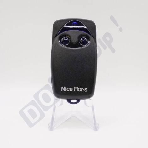 Télécommande Nice FLO2RS - 2 canaux 433,92 MHz - compatible avec les récepteurs FLOX2R/OX2/OX4T - programmation sécurisée - pile incluse - ne pas confondre avec la FLO2
