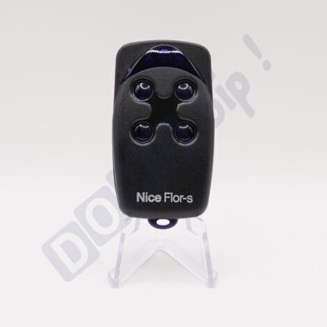 Télécommande Nice FLO4RS - 4 canaux 433,92 MHz - compatible avec les récepteurs FLOX2R/OX2/OX4T - programmation sécurisée - pile incluse - ne pas confondre avec la FLO4