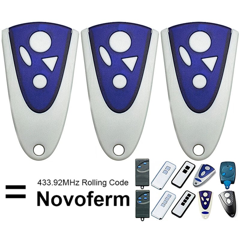 Télécommande novoferm novotron 504 MAX43-4 3PCS
