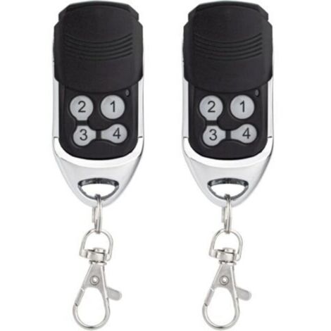 Télécommande ouvre-porte garage compatible DITEC GOL4/BIXLG4/BIXLP2/BIXLS2 (code tournant 433 MHz), lot 2 pièces
