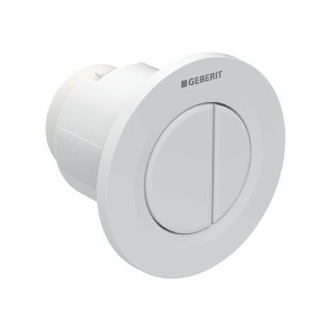Télécommande pneumatique 2 quantités blanc encastré