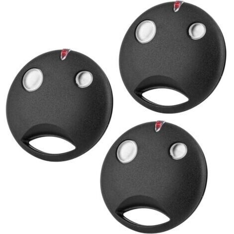 Télécommande Portail, 433,92MHz Télécommande Remplacement pour Nice SMILO SM2 SM4 pour Moteur de contrôleur de récepteur SMXI SMX2R SMX2 SMXIS OXI OX2, 2 canaux, Lot de 3