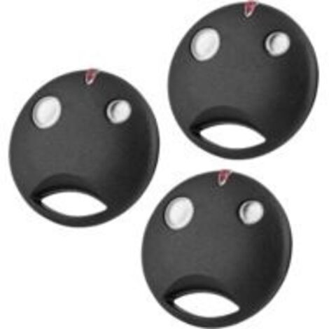 Télécommande Portail, 433,92MHz Télécommande Remplacement pour Nice SMILO SM2 SM4 pour Moteur de contrôleur de récepteur SMXI SMX2R SMX2 SMXIS OXI OX2, 2 canaux, Lot de 3