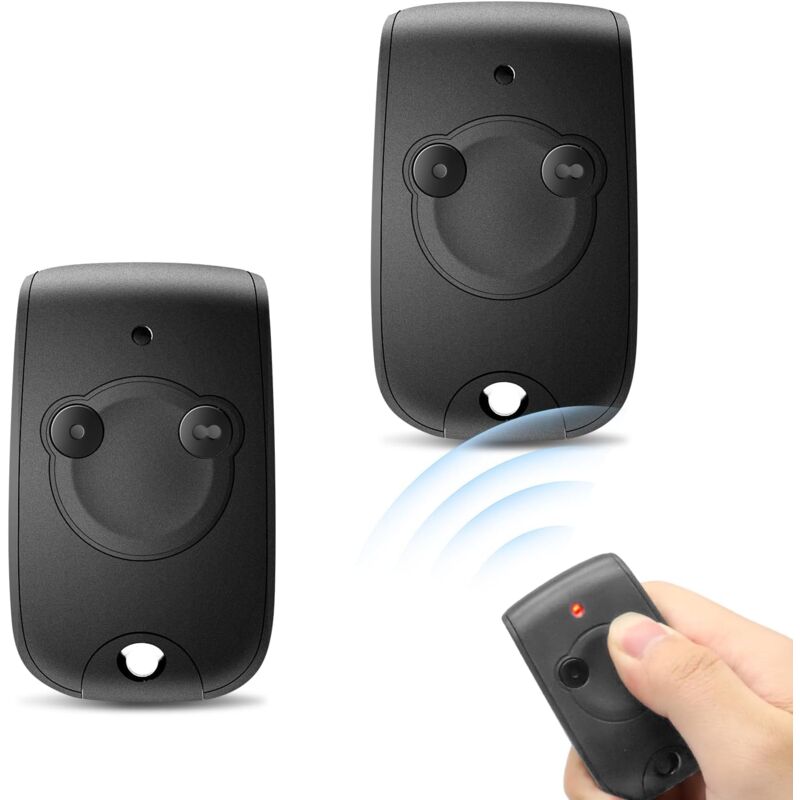 Telecommande Portail Compatible avec 1841026, 433,42mhz Télécommande ns 2 Canaux Bip Portail Porte De Garage, 2 Moteurs (2)