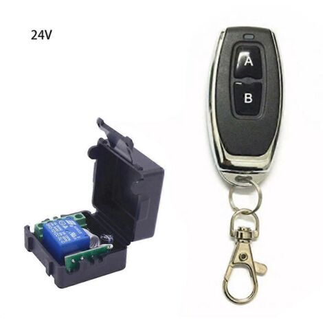 Télécommande Portail Garage avec Interrupteur RF et Relais 24V 1CH