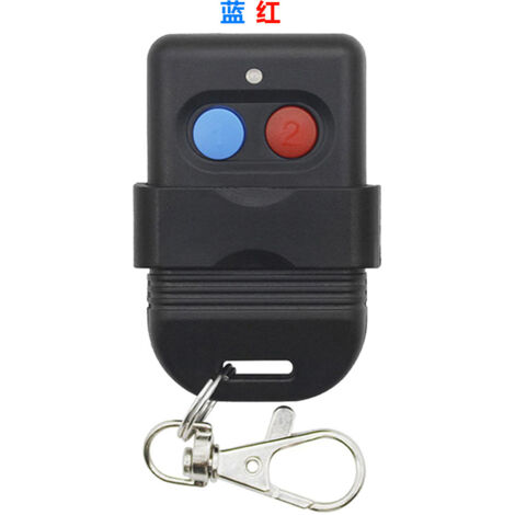 Télécommande porte-clés pour contrôle d'accès/portails rétractables/éclairage LED, avec boutons rouges et bleus