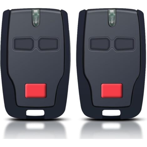 COOCHEER Telecommande porte de garage pour BFT Mitto 2 B RCB,433 MHz télécommande 2 canaux pourRolling BFT Mitto 2, Kleio, Ghibli, TRC 2, Kleio, Ghibli, TR(2PCS)