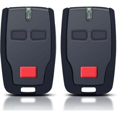Telecommande porte de garage pour BFT Mitto 2 B RCB,433 MHz télécommande 2 canaux pourRolling BFT Mitto 2, Kleio, Ghibli, TRC 2, Kleio, Ghibli, TR(2PCS)