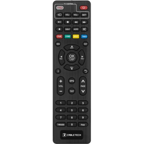 Télécommande pour décodeur-tuner Cabletech URZ0338