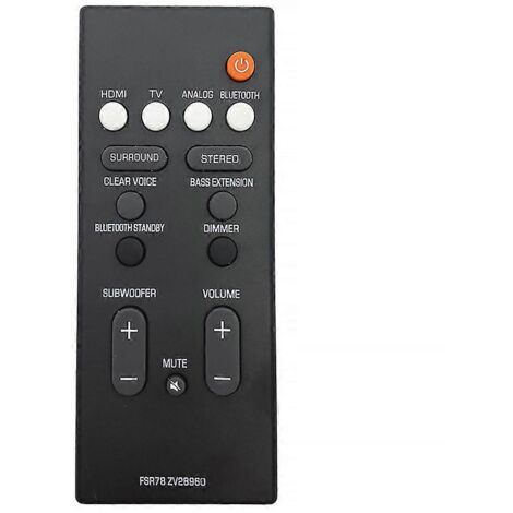 Télécommande pour enceinte home cinéma Yamaha YAS-107 (son surround avant)