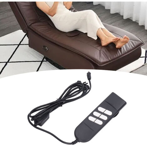 Télécommande pour Fauteuil Électrique 6 Boutons, Contrôle Double Actionneur ABS