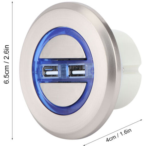 Télécommande pour Fauteuil Reclinable Électrique avec Double Port USB 5V et Commande Micro Switch, ABS, 2 Boutons, 135g