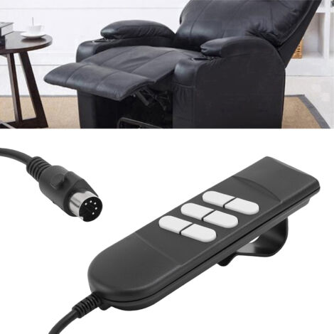 Télécommande Pour Fauteuil Relax Électrique Avec 6 Boutons, 5 Pins, Double Motorisation, ABS