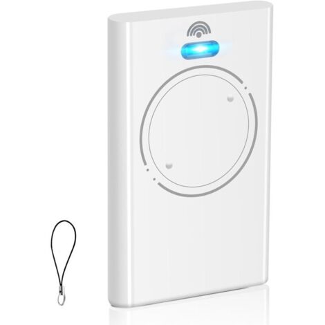 Télécommande pour ouvre-porte de garage 433,92 MHz compatible avec XT2 433 SLH LR, 2 canaux, blanc