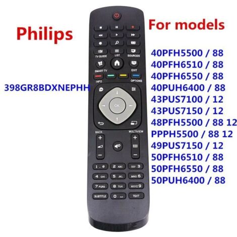 Télécommande pour Philips TV, contrôleur pour Smart TV 48PFS6719 48PFS6719-12