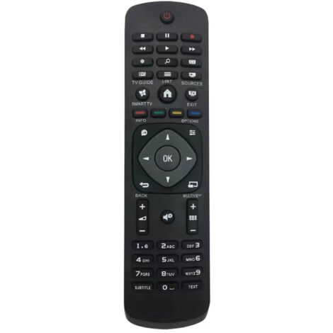 Télécommande pour Philips, Universel Télécommande de Remplacement Smart TV de Philips LCD LED, Performances Stables,185cm