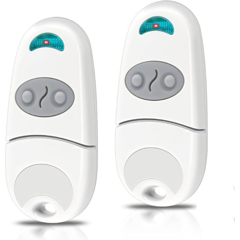 Télécommande pour Portail, 2 Packs télécommande Portail 433,92 MHz, télécommande 2 canaux Compatible avec EE EV, NA, 280-868M