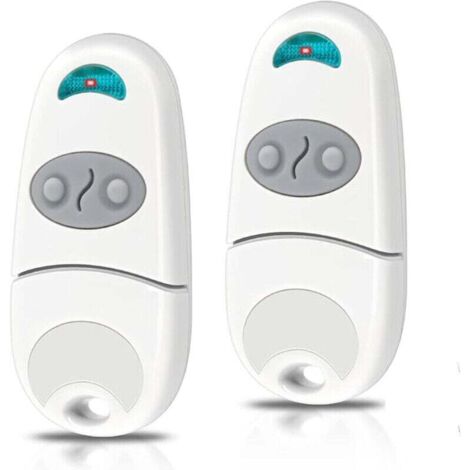 Télécommande pour Portail, 2 Packs télécommande Portail 433,92 MHz, télécommande 2 canaux Compatible avec EE EV, NA, 280-868M