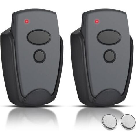 Télécommande pour porte de garage 868,3 MHz - Compatible avec Marantec D302-868, D304-868, D382-868, D384-868, D384-868, D323-868, 2 canaux, 2 pièces