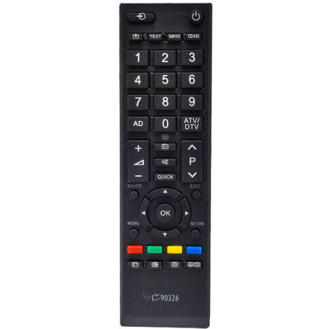 Télécommande pour téléviseur LCD TOSHIBA CT-90326