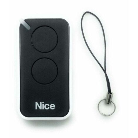 Télécommande Radio 2 Canaux Compatible NICE INTI2 Noir
