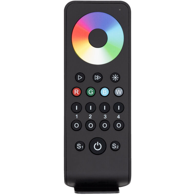 Efectoled - Télécommande rf pour Variateurs led rgb / rgbw 4 Zones m Noir