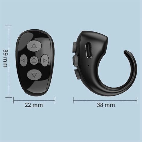 Télécommande Ring Controller pour tourne-pages de livres électroniques (noir)
