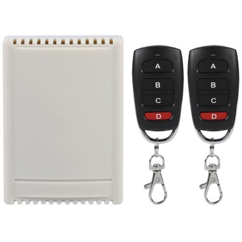 Télécommande sans fil 12V 4 canaux avec relais - Émetteur et récepteur de remplacement