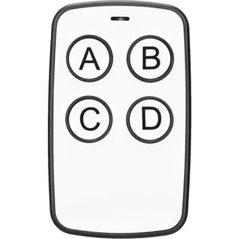 Télécommande sans fil 4 boutons AKK210605 pour portes de garage, voitures et éclairages LED