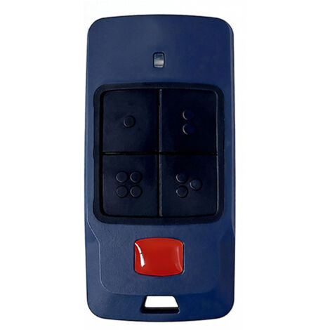 Télécommande sans fil 433 MHz avec 4 boutons, compatible fréquence universelle 280–868 MHz, pour portails, portes de garage et systèmes domotiques – Fonctionne avec récepteurs BFT, Nice, Somfy et autr