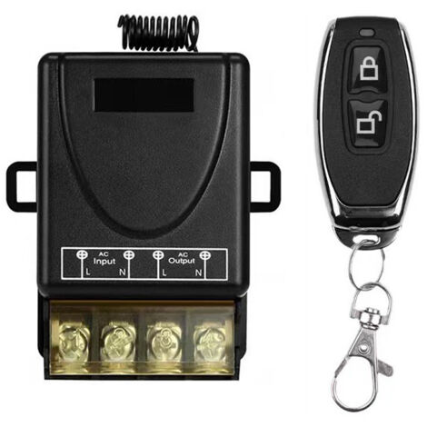 Télécommande sans fil 433 MHz pour pompe haute puissance – Compatible 85–260 V CA, commande à distance avec boutons verrouillables, kit complet pour installation facile-lsw