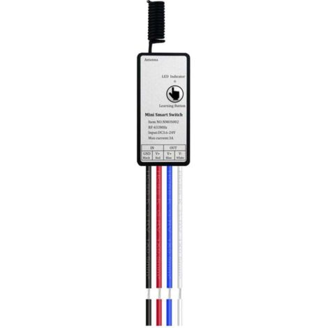 Télécommande Sans Fil 433 MHz Récepteur Relais DC 3.6V 6V 12V Module 1 Canal Pour Lampe LED DIY