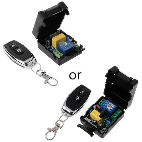 Télécommande sans fil 433MHz 12V avec module relais 1 canal - kit interrupteur à distance et récepteur