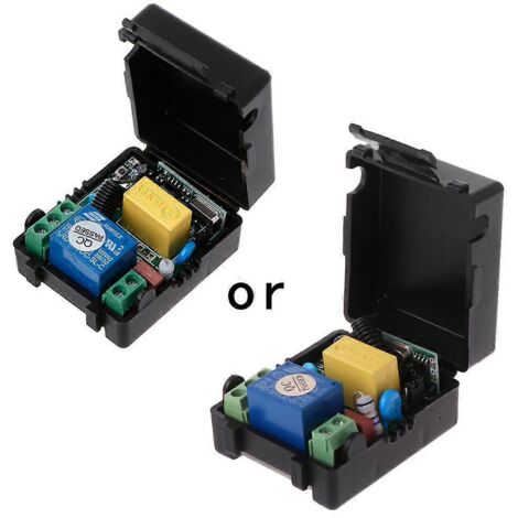 Télécommande sans fil 433MHz 12V, module relais 1 canal avec récepteur - interrupteur à distance
