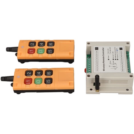 Télécommande sans fil 6 canaux 12V pour éclairage LED, avec émetteur/récepteur 433MHz