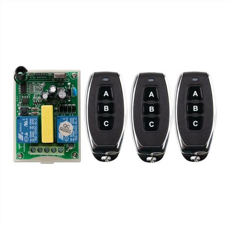 Télécommande sans fil interrupteur 220V moteur volet roulant porte télécommande interrupteur/télécommande bidirectionnelle panneau de commande