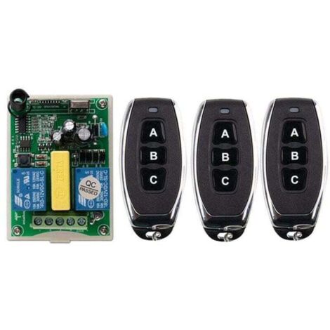 Télécommande sans fil interrupteur 220V moteur volet roulant porte télécommande interrupteur/télécommande bidirectionnelle panneau de commande