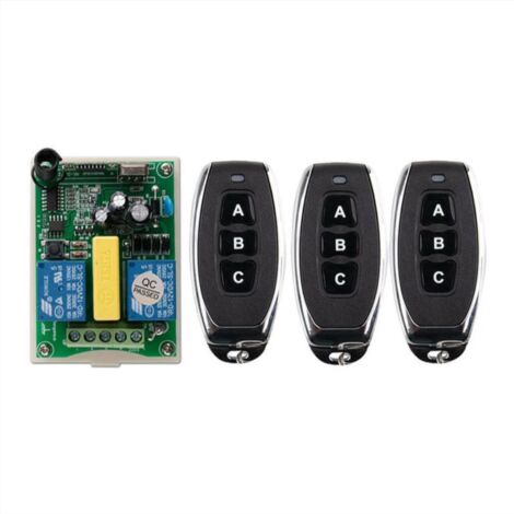Télécommande sans fil interrupteur 220V moteur volet roulant porte télécommande interrupteur/télécommande bidirectionnelle panneau de commande