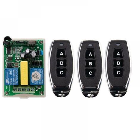 Télécommande sans fil interrupteur 220V moteur volet roulant porte télécommande interrupteur/télécommande bidirectionnelle panneau de commande