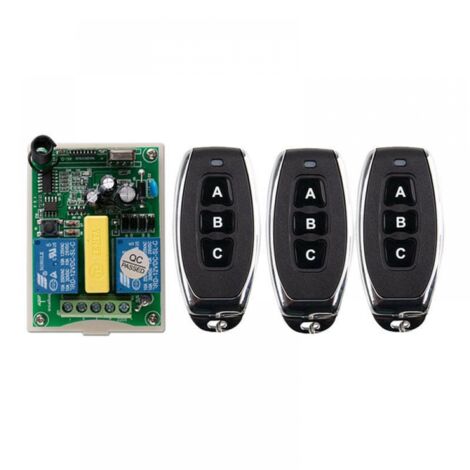 Télécommande sans fil interrupteur 220V moteur volet roulant porte télécommande interrupteur/télécommande bidirectionnelle panneau de commande