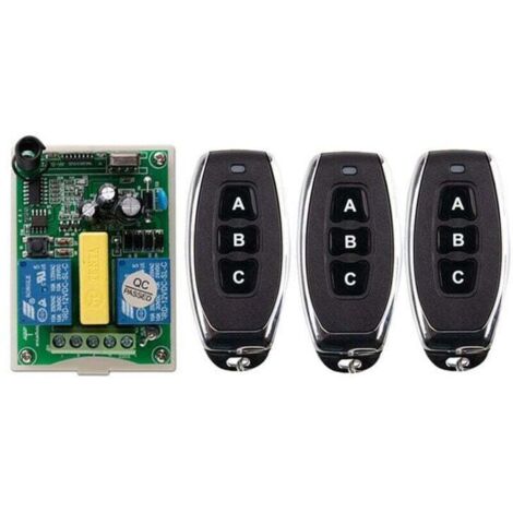Télécommande sans fil interrupteur 220V moteur volet roulant porte télécommande interrupteur/télécommande bidirectionnelle panneau de commande