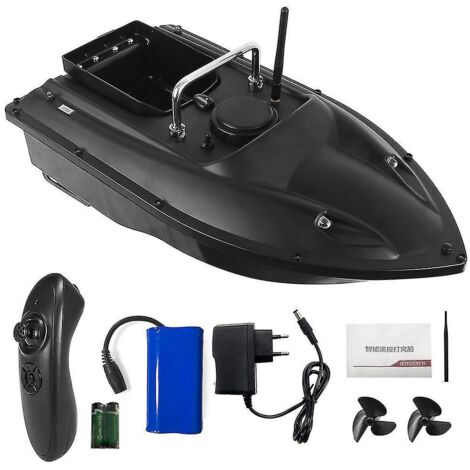 Télécommande sans fil pour bateau amorceur de pêche, lanceur de poissons, détecteur de poissons, portée de 430 à 540 mètres, bateau à leurre, hors-bord D13 5200 mAh UE