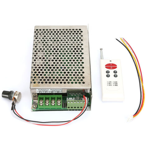 Télécommande sans fil pour variateur de vitesse moteur 12V 24V 30V 30A avec inversion marche arrière