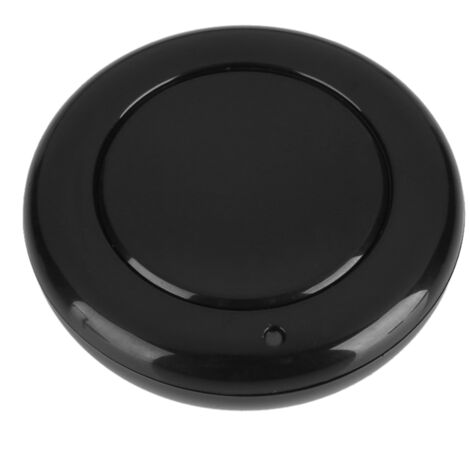 Télécommande sans fil RF EV1527, 433MHz, émetteur rond, 1 bouton de régulation, montage mural, noir